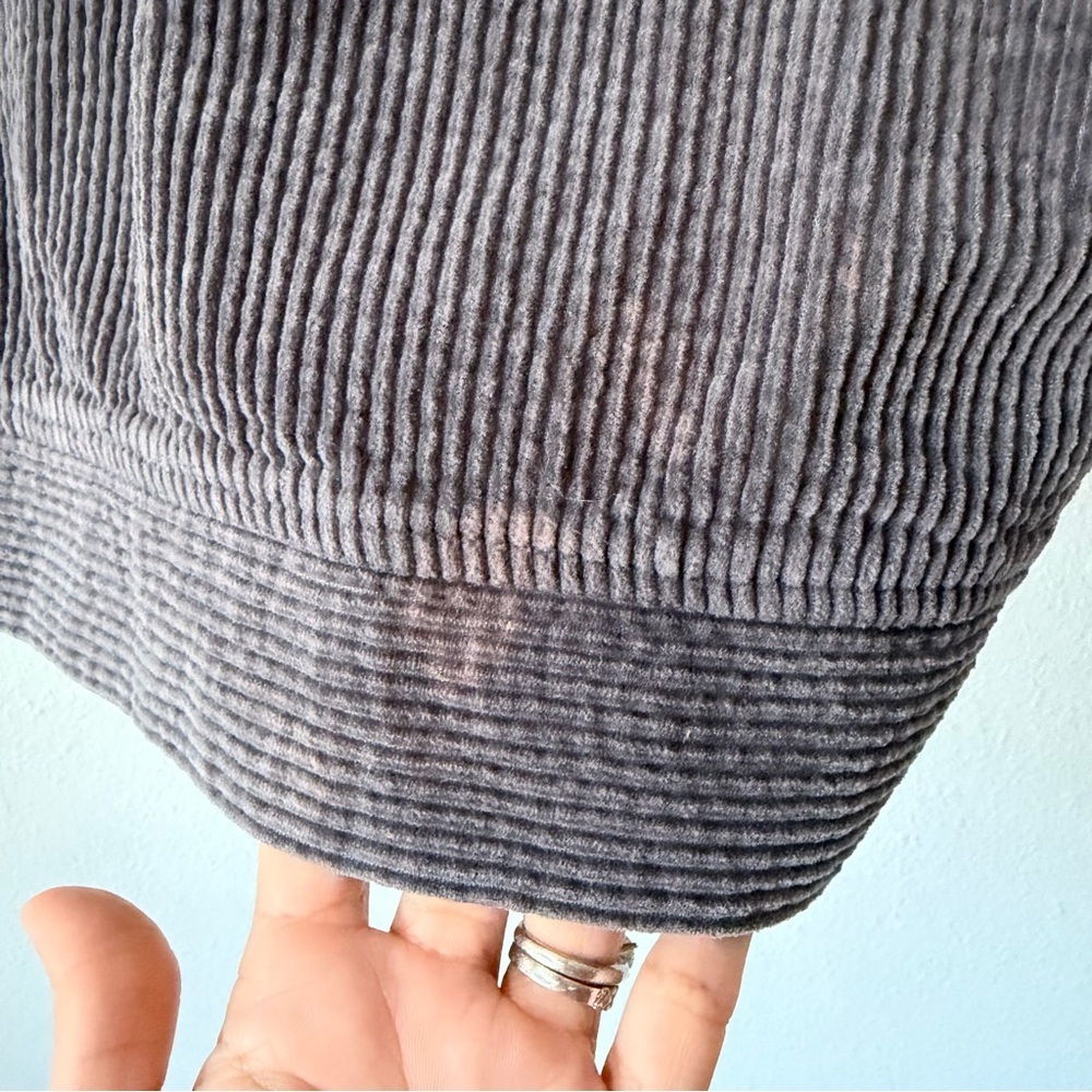 Men's Gray and Mustard Corduroy Zip-Front Shirt Jacket - Picture 8 of 16